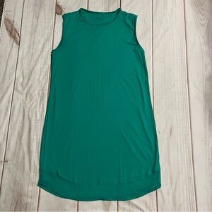 Athleta Dress Sunlover UPF 50+ High Teal Mesh Hem Sleeveless Size Small